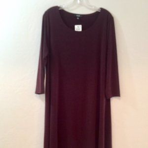 Dark Berry Maternity Dress Loose Swing Size L